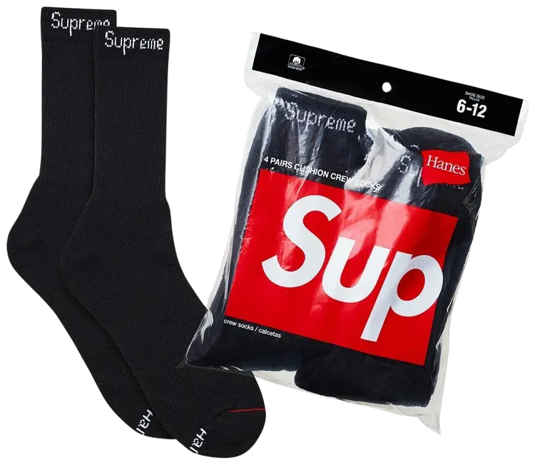 Supreme socks BlK