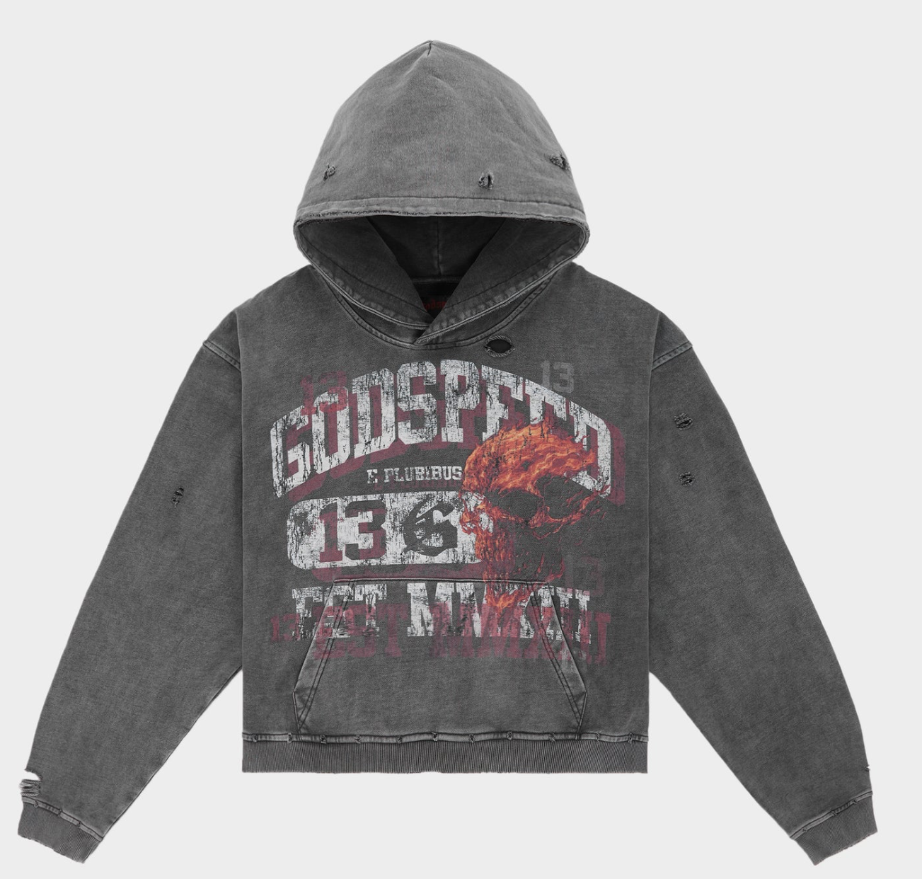 Godspeed Seeing Double Grey Hoodie