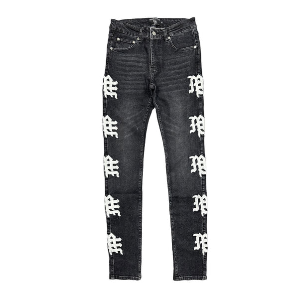 Mixed Emotions Monogram Denim Black Wash