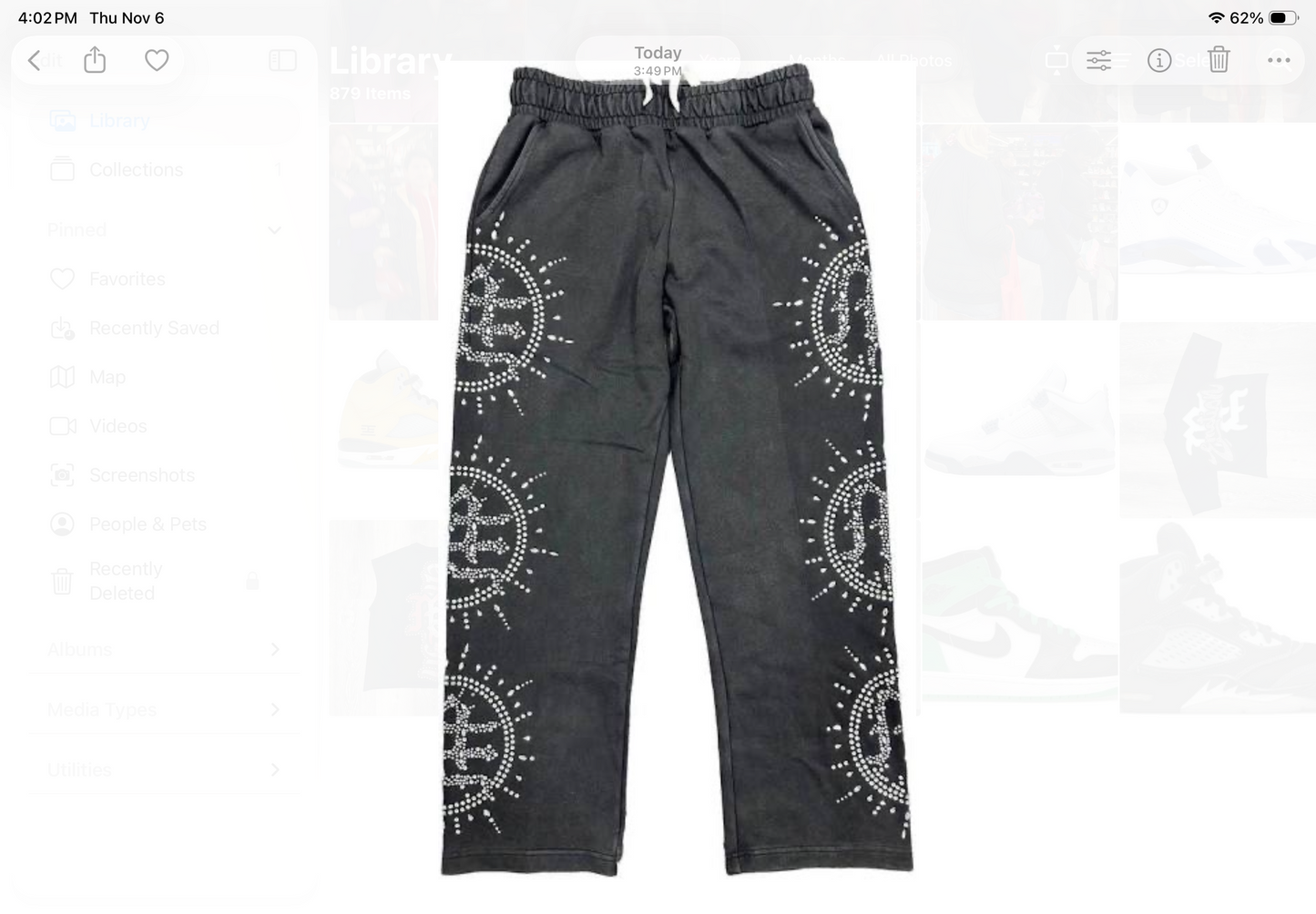 Mixed Emotions Grey Acid Wash Sweats