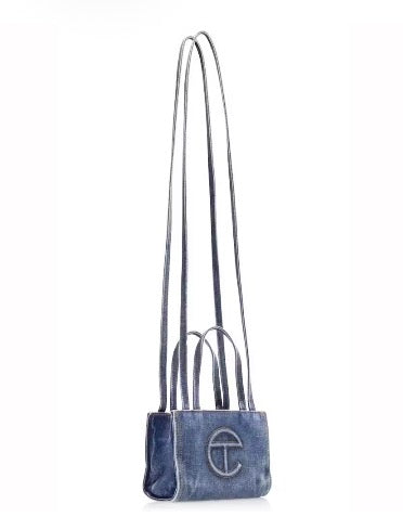 Telfar Small Denim Shopping Bag