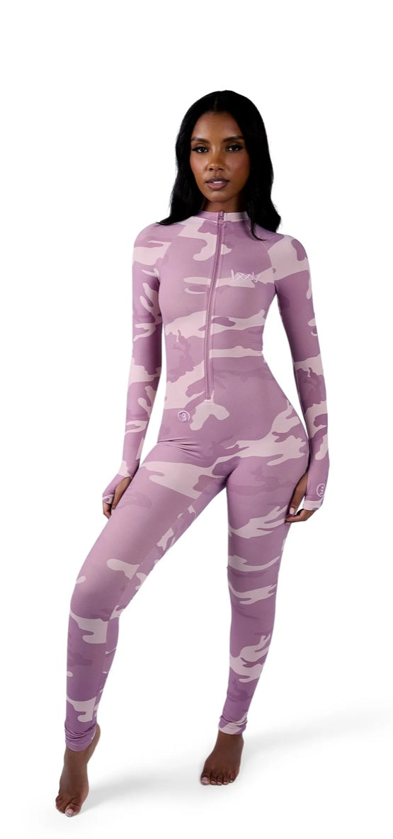 Body By Raven Basics Jumpsuit (pink camo)
