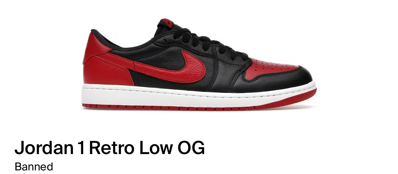 Jordan 1 Retro Low OG
Banned Bred