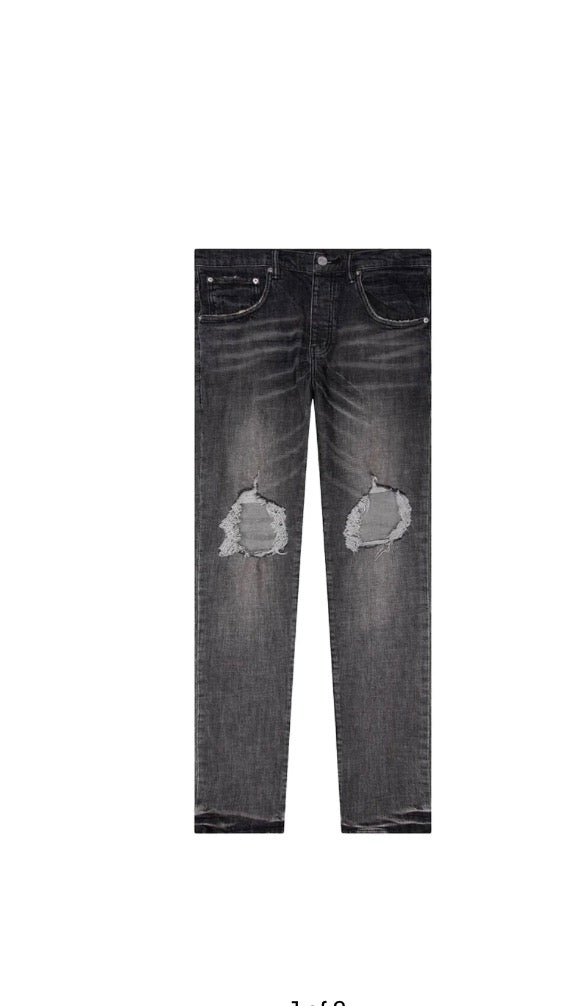 Purple Jeans Grey Blowout