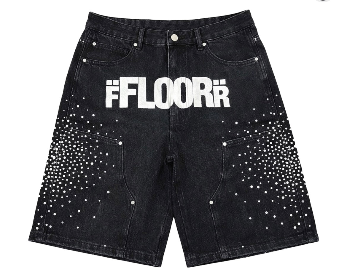 Floor914 Rhinestone Shorts