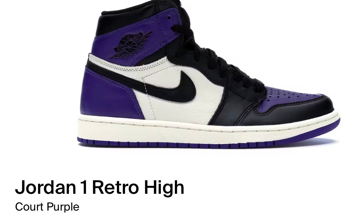 Jordan 1 Retro High
Court Purple
