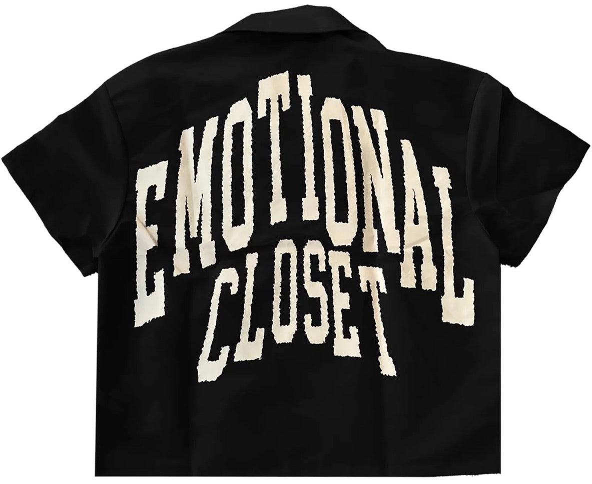 Mixed Emotion Black “Backyard” Nylon Shirt