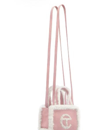 Telfar x Ugg Small Pink Shopping Bag