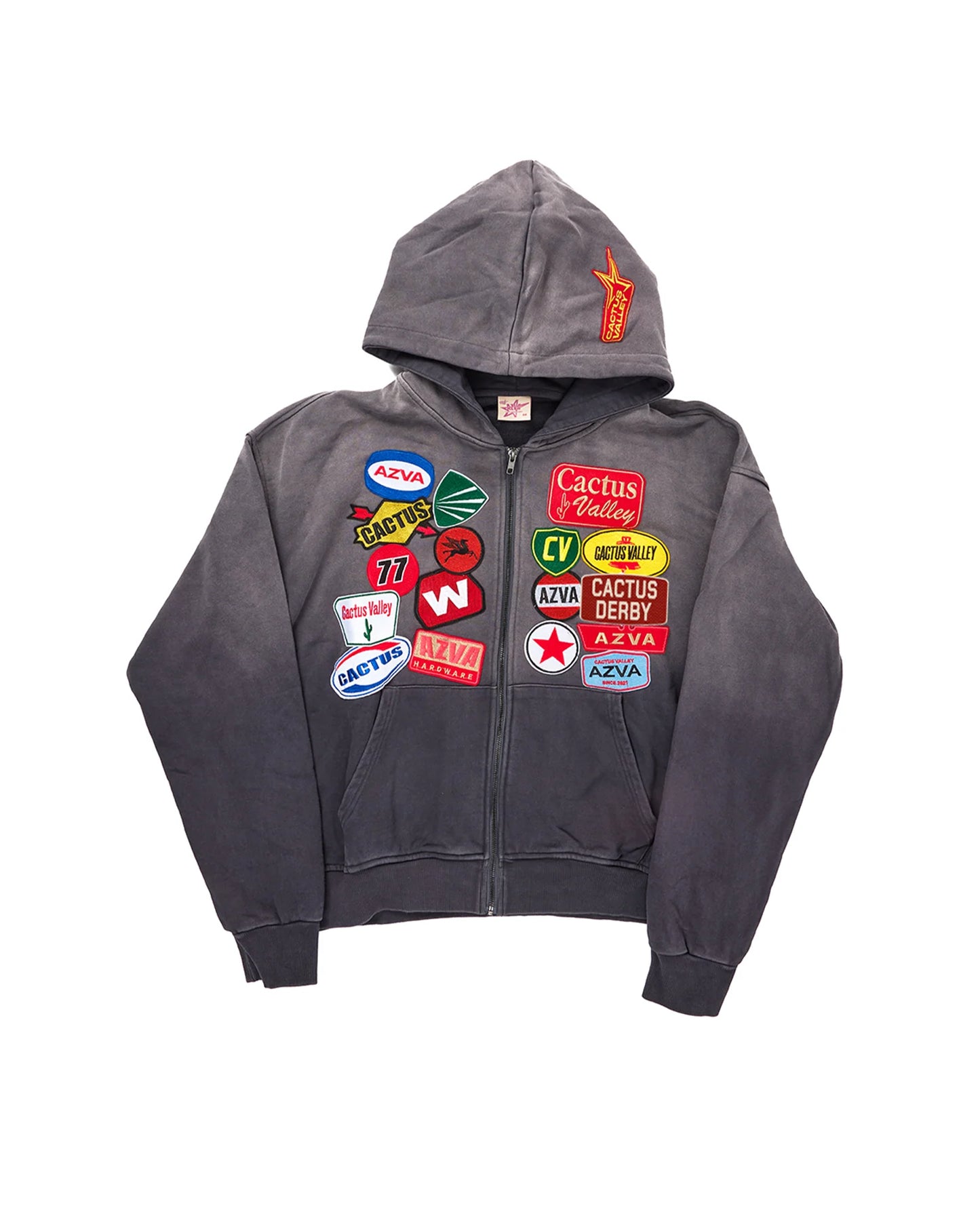 Azva REST STOP HOODIE - VINTAGE BLACK