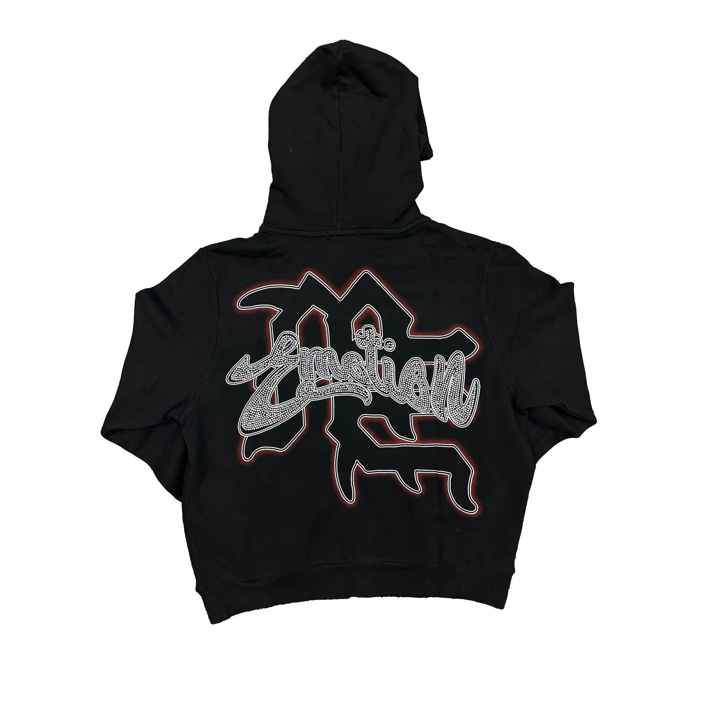 Mixed Emotion Black Rhinestone Hoodie