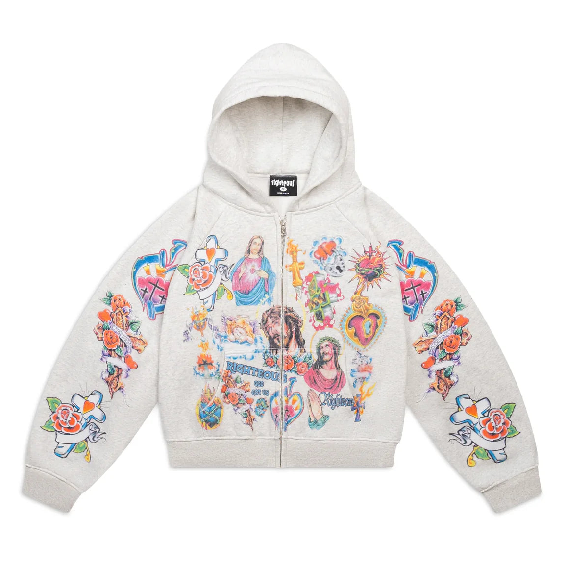 Righteous Grey Hoodie