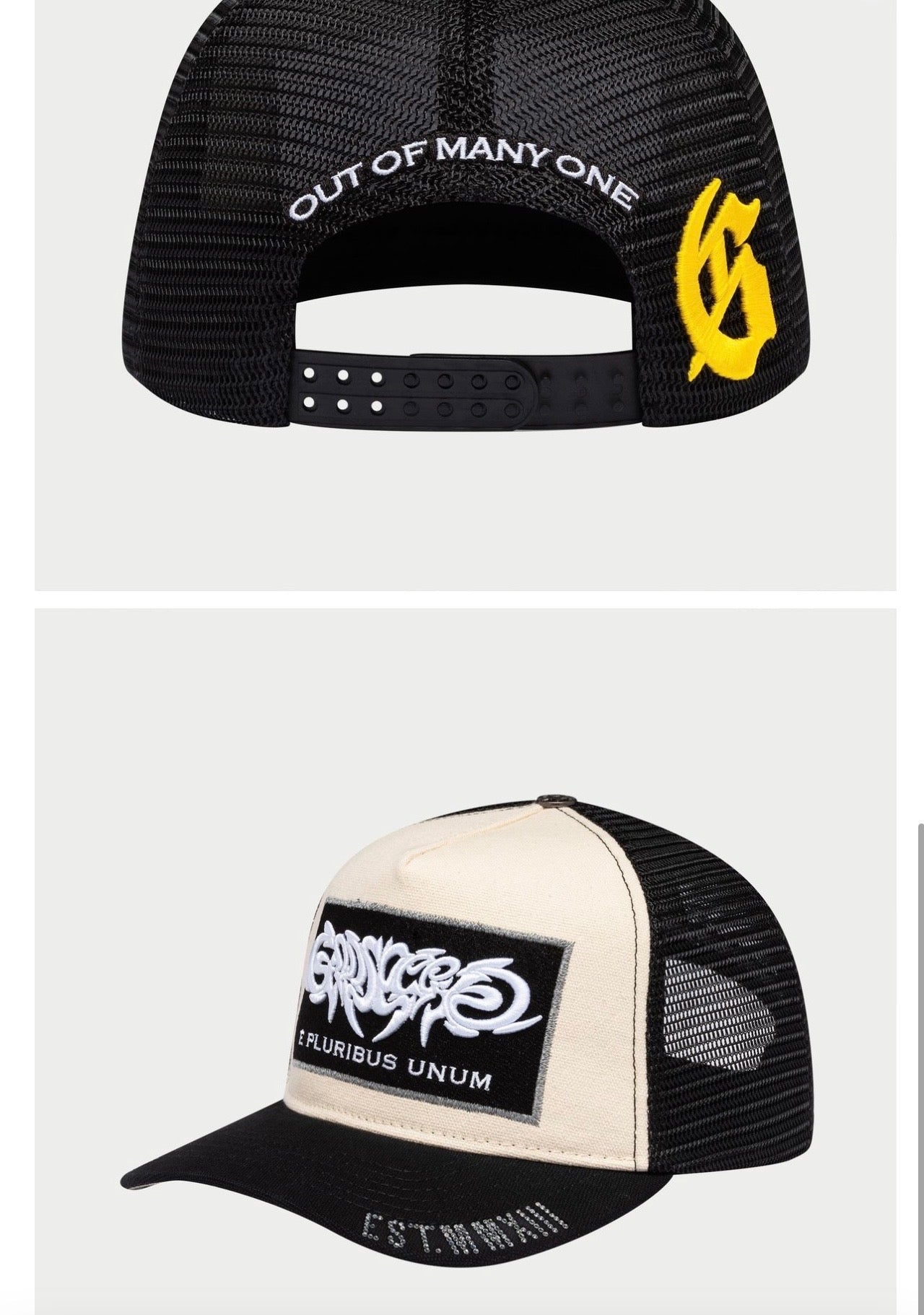 GS E Pluribus" Trucker Hat white/blk