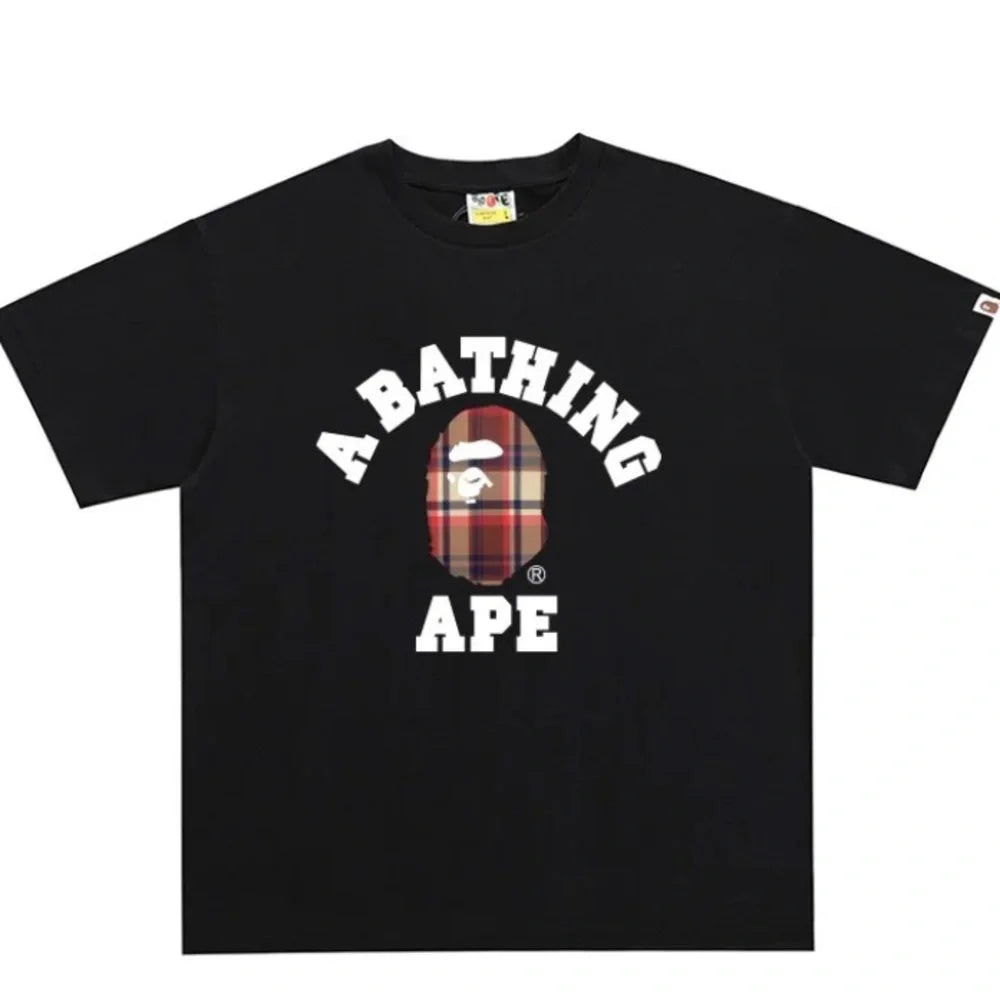 Bape Black Burberry Tee