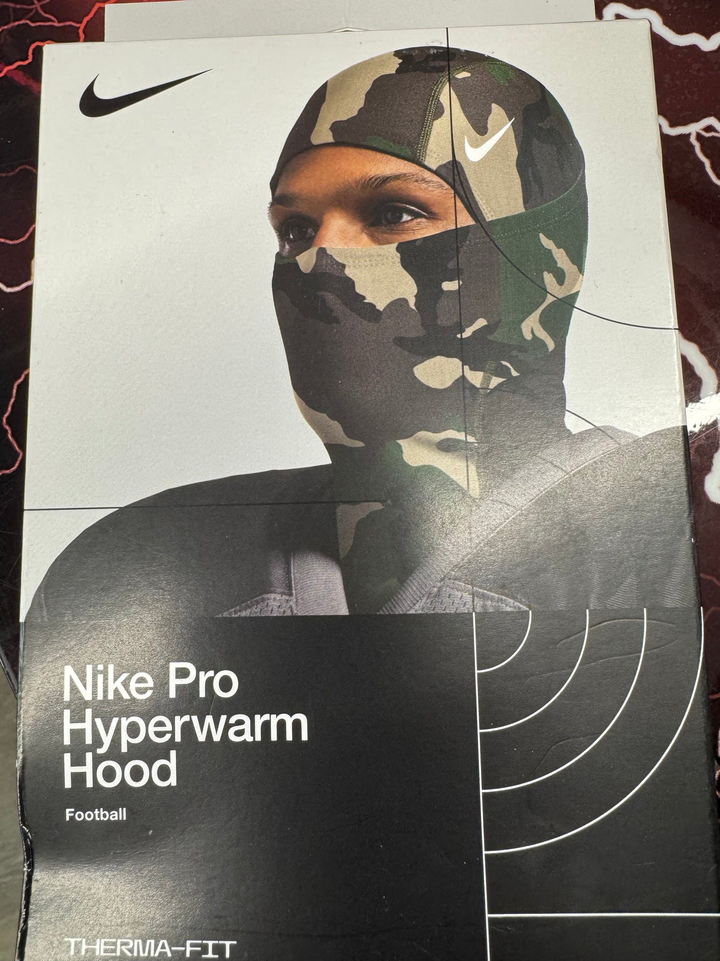Nike Pro Hyperwarm Hood Woodland Camo (Nike Ski)