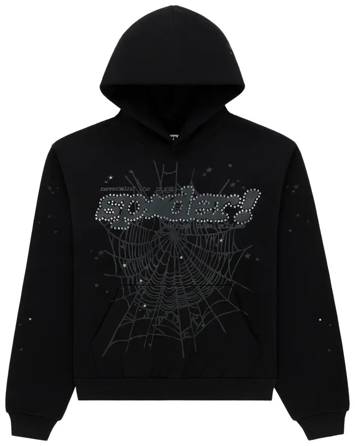 Spider Rhinestone Punk V2 Hoodie