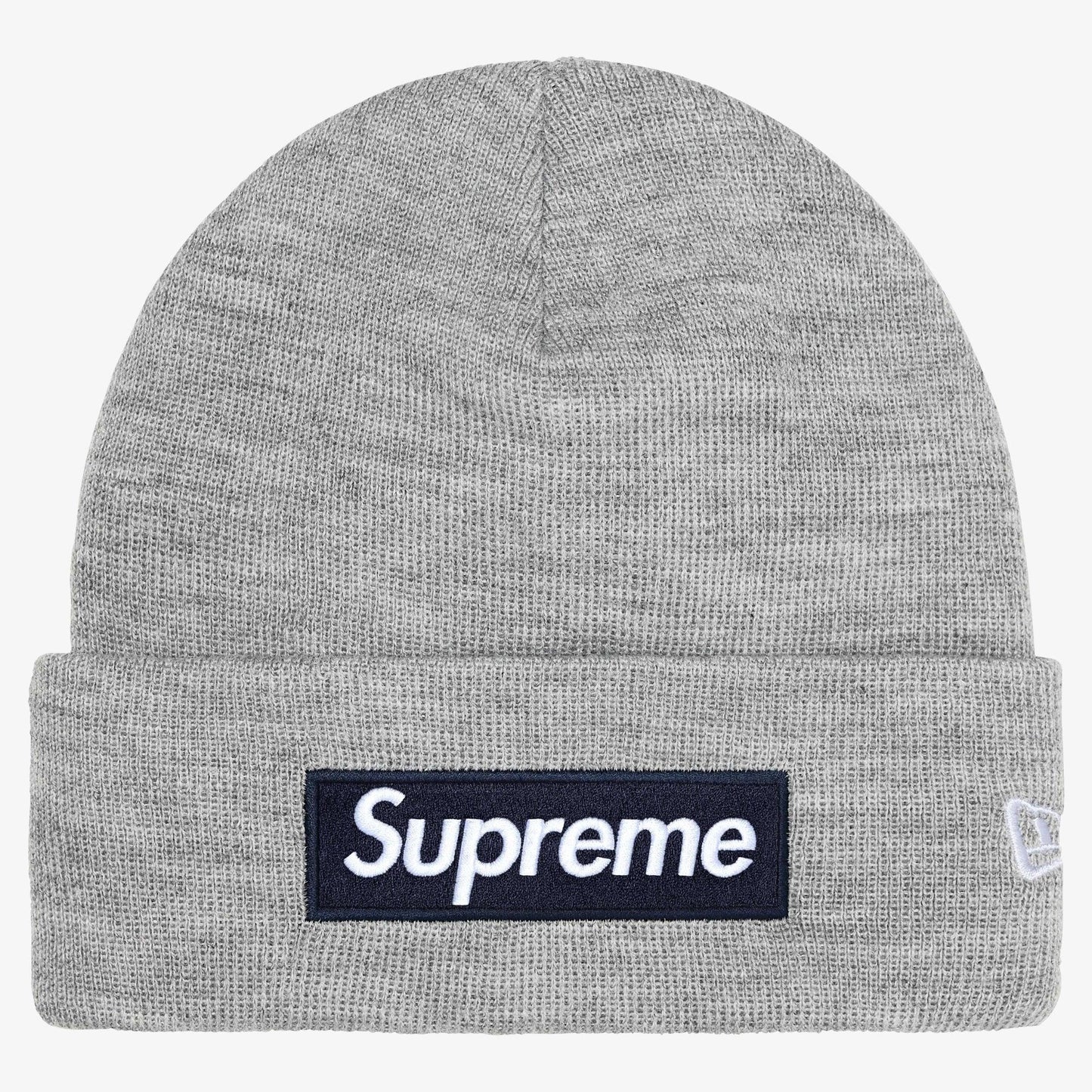 Supreme New Era Beanie Box Logo Grey