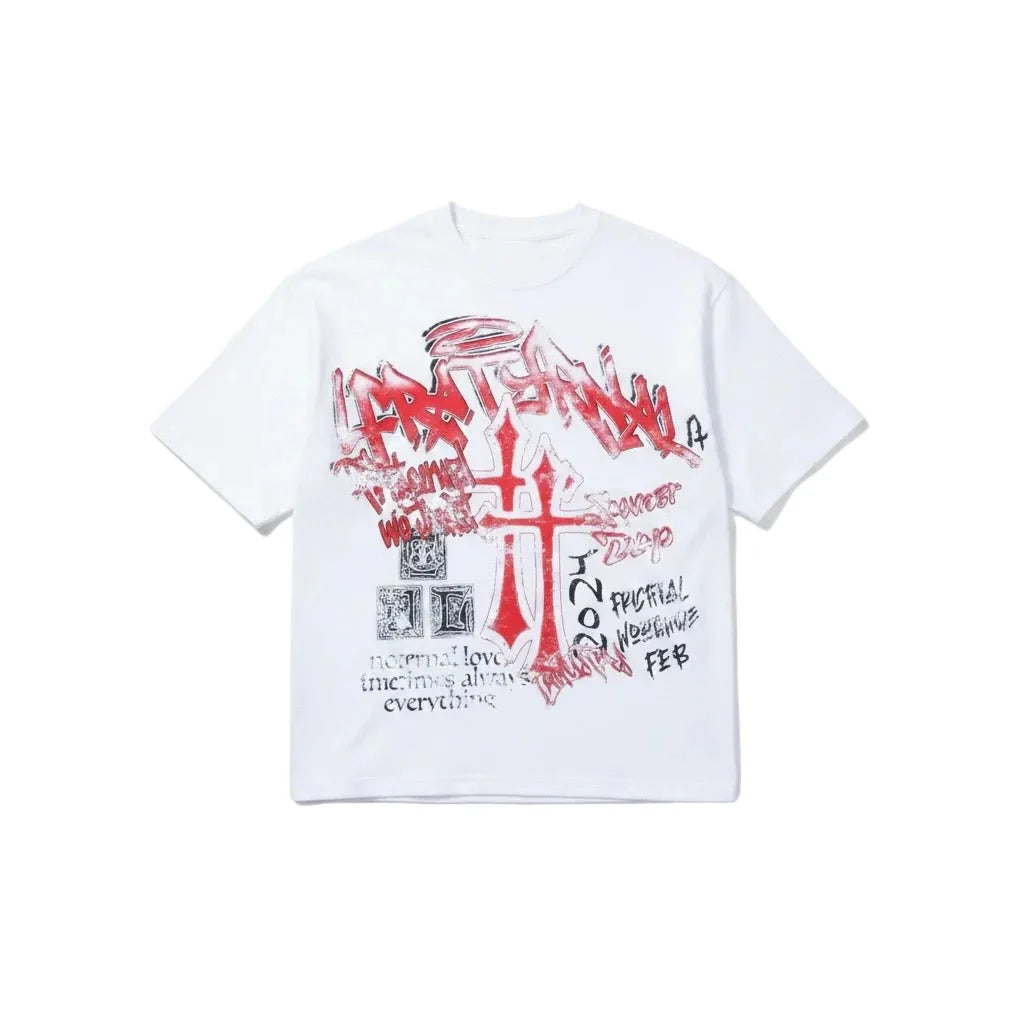 Fraternal Red Double Cross Tshirt