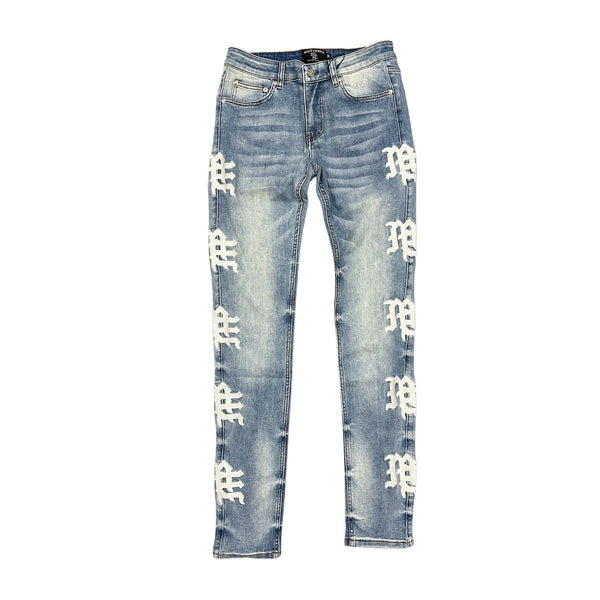 Mixed Emotions Monogram Blue Wash