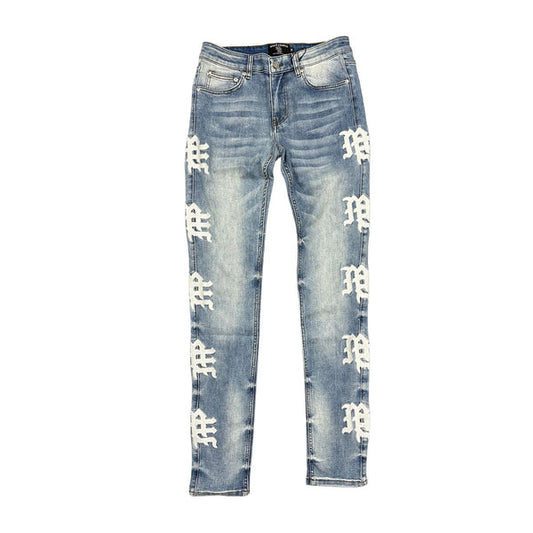 Mixed Emotions Monogram Blue Wash