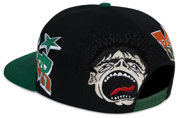 Hellstar Records Hat Snapback Green/Black