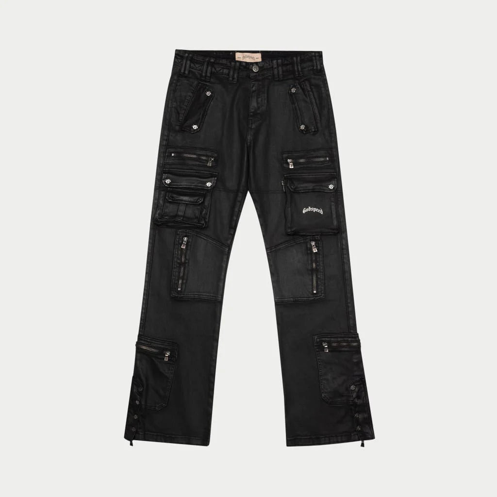Godspeed Cargo Flare Black Jeans