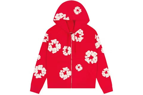 Denim Tear Red Zip Up hoodie