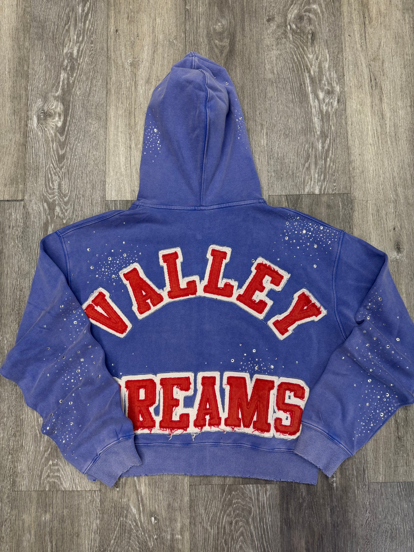 VALE FOREVER SUN CLUSTERED ZIP UP HOODIE BLUE