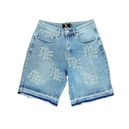 Mixed Emotions Rhinestone Shorts