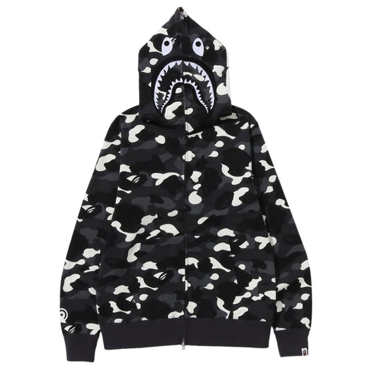 Black Camo Shark Bape Hoodie