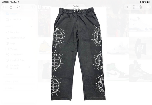 Mixed Emotions Grey Acid Wash Sweats