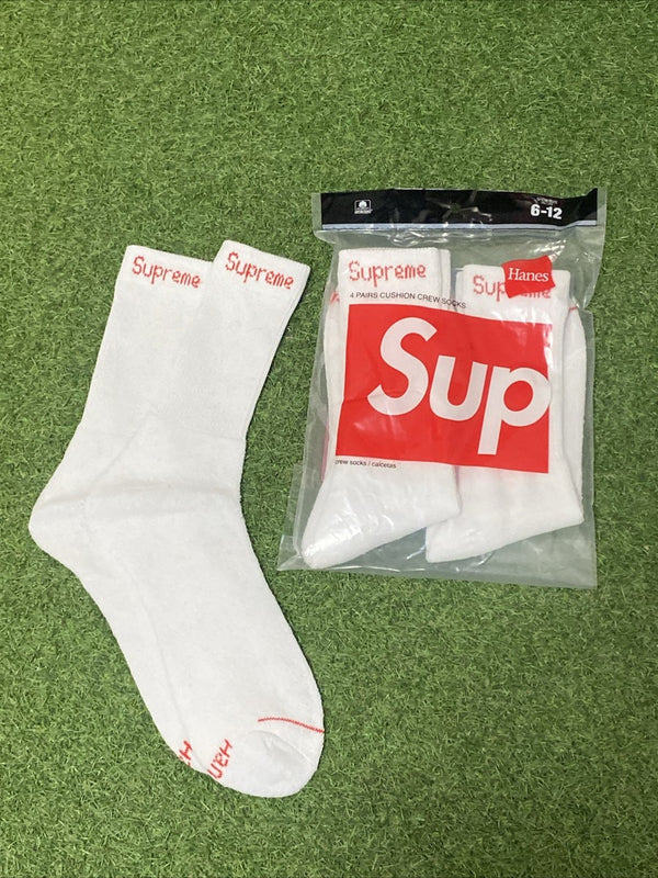 White supreme socks