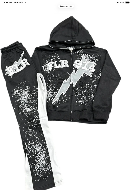 Floor914 BLK/Grey Sweatsuit