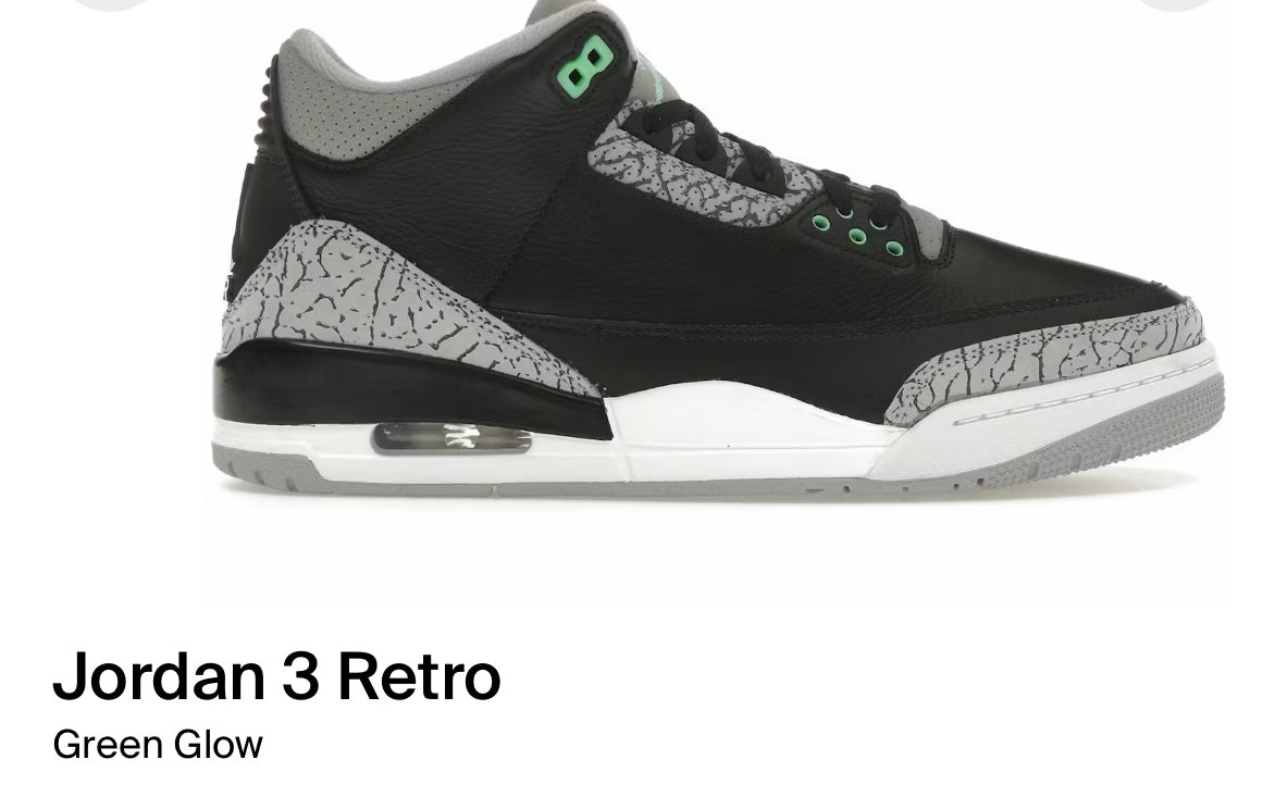 Jordan 3 Retro
Green Glow