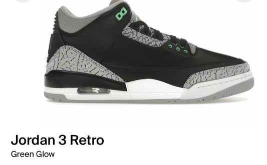 Jordan 3 Retro
Green Glow