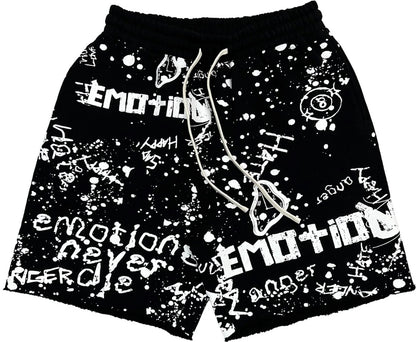 Mixed Emotion Black ‘Graffiti’ Shorts