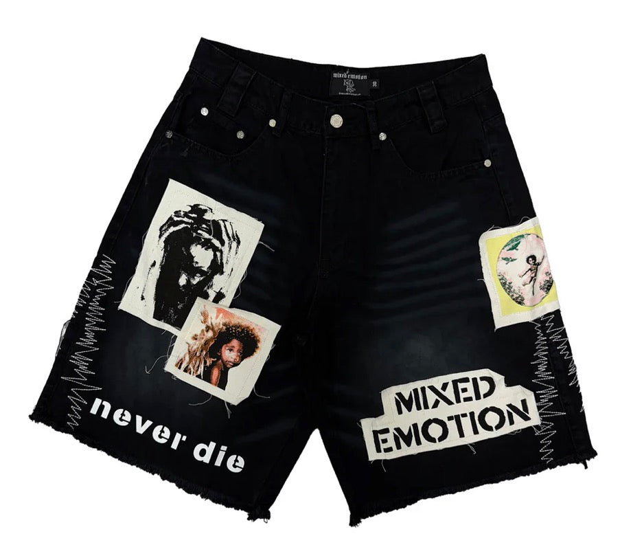 Mixed emotions Black Chaos Carpenter Shorts