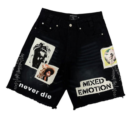 Mixed emotions Black Chaos Carpenter Shorts