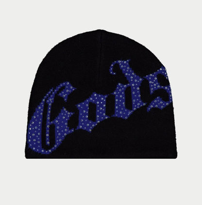 GODSPEED OG LOGO STUDDED BEANIE BLACK/BLUE