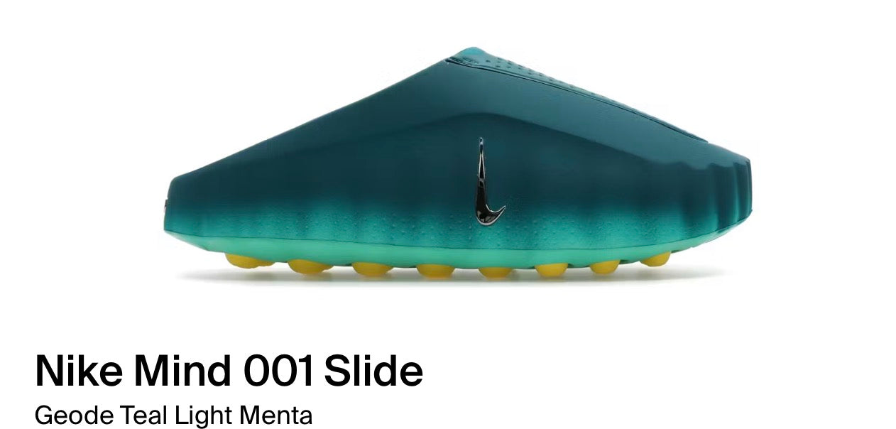 Nike Mind 001 Slide
Geode Teal Light Menta