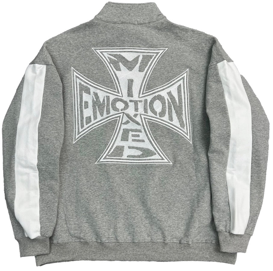 Mixed Emotion Grey Quarter Hoodie