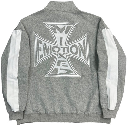 Mixed Emotion Grey Quarter Hoodie