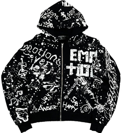 Mixed Emotion Black ‘Graffiti’ Hoodie