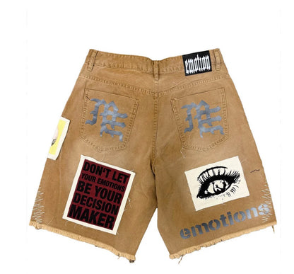 Mixed emotions Chaos Khaki Carpenter Shorts