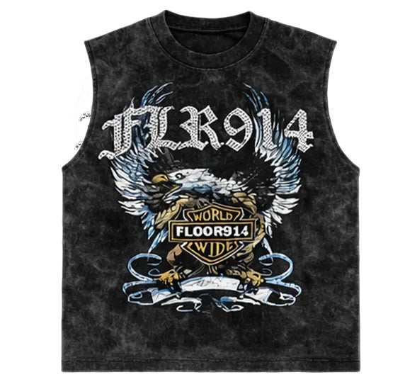 Floor914 Light Blue Skystricker Sleeveless Shirt