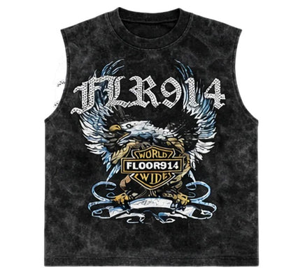 Floor914 Light Blue Skystricker Sleeveless Shirt