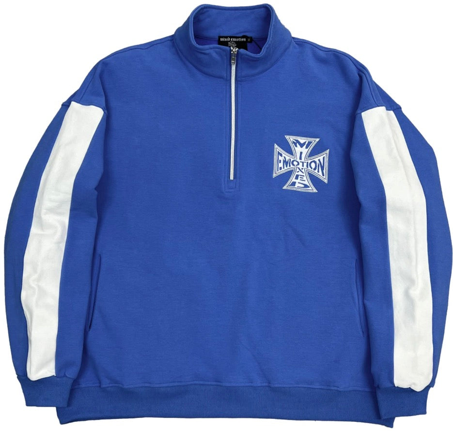 Mixed Emotion Blue Quarter Hoodie