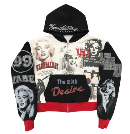 VareAllDay “Marilyn Monroe” Hoodie Zipup