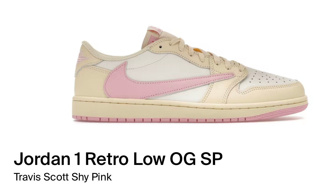 Jordan 1 Retro Low OG SP
Travis Scott Shy