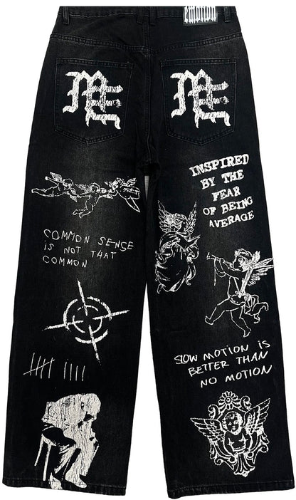 Mixed Emotions Black “Canvas” Jeans