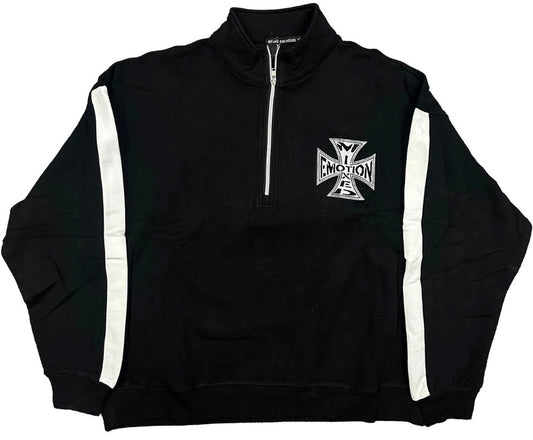 Mixed Emotion Black Quarter Hoodie